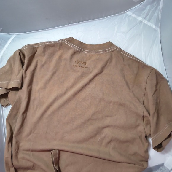 Golf Le Fleur x Jeni's Ice Cream Brown Graphic T-Shirt Mens Medium Tyler Creator - Picture 6 of 7